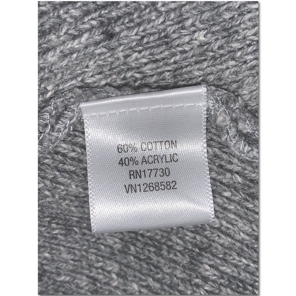Converse One Star Gray Lightweight Asymmetrical Sweater Size Medium EUC - Picture 5 of 6